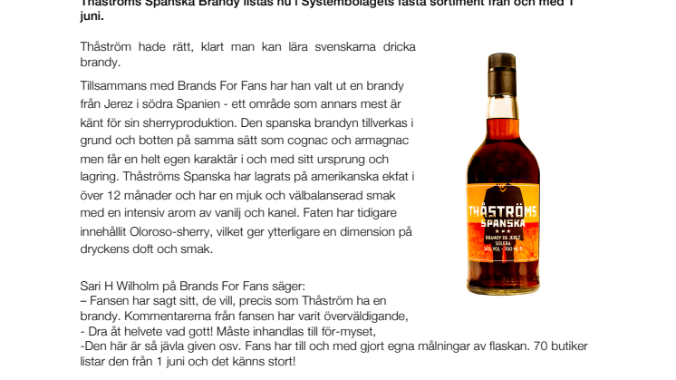 Thåström intar Systembolaget