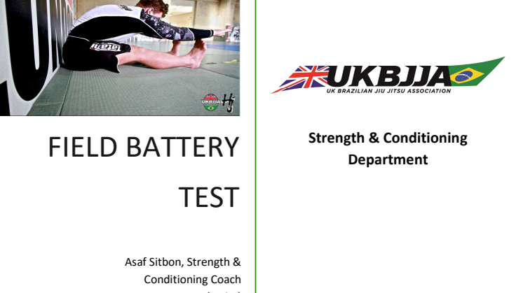 Strength and Conditioning for BJJ - Field Test Battery