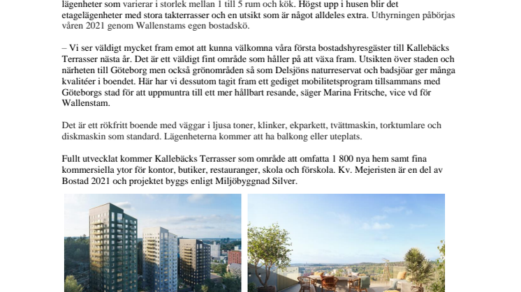 Kallebäcks Terrasser skapar ny siluett för Göteborgs stadsbild