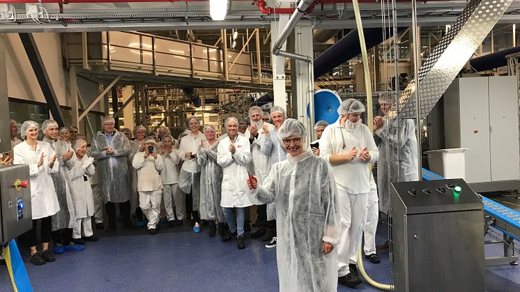 Invigningen av Estrellas nya produktionslinje, Angered 2017.