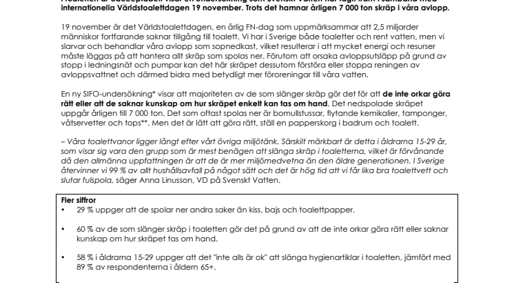 Svenskarna fulspolar 7 000 ton skräp per år