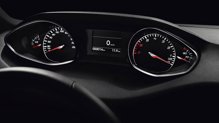 Den intuitiva instrumentpanelen på nya Peugeot 308