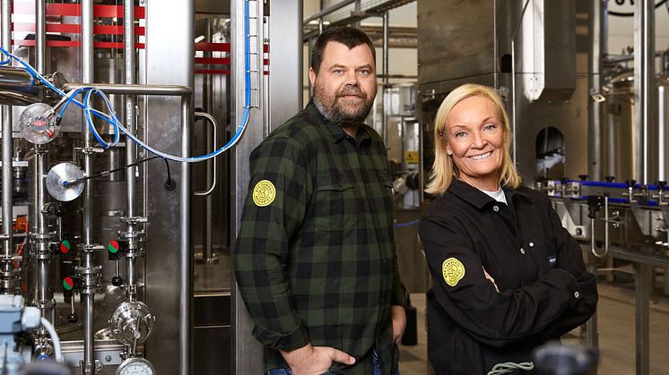Chris Thurgeson, Bryggmästare och Christina Körmendi, vd, Nya Carnegiebryggeriet