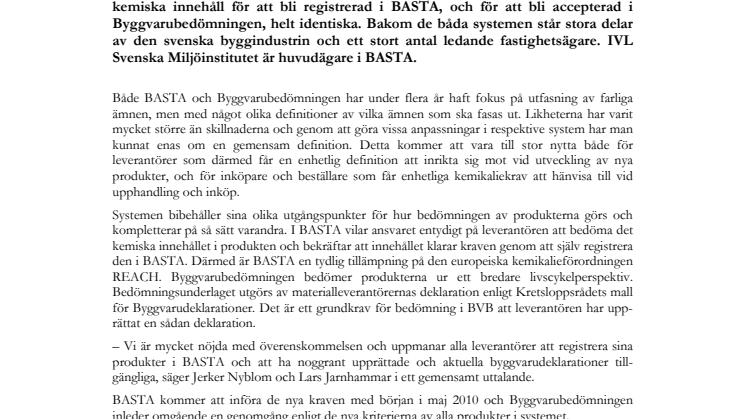 Enighet om utfasning av farliga ämnen i byggprodukter 