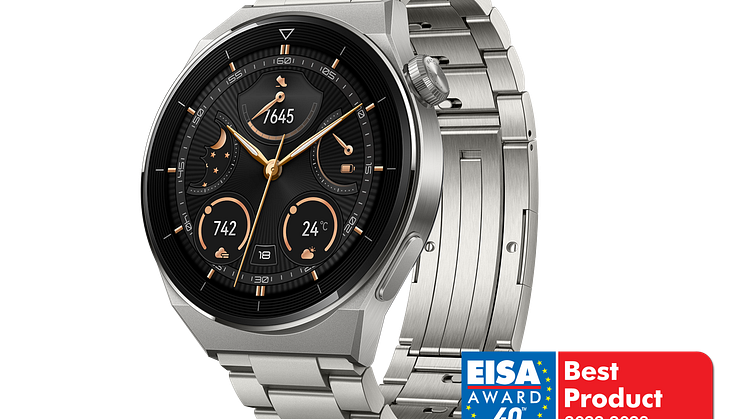 Huawei Watch GT 3 Pro Wins EISA’s Best Smartwatch Product for 2022-2023 Award