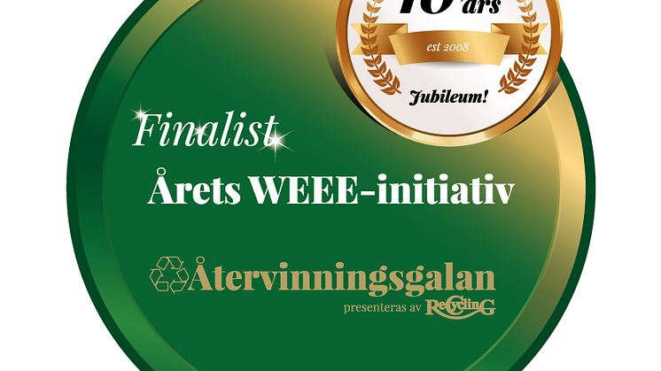 Finalist i kategorin "Årets WEEE-initiativ"