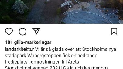 Land Arkitektur glada "Stockholms nya stadspark"