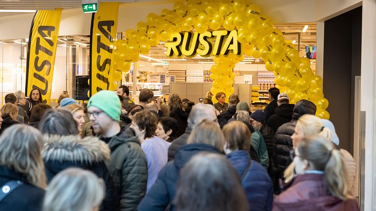 Åpningsfest når Rusta åpnet på Vinterbro