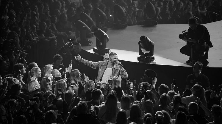 Livefoto fra Oslo Spektrum, 20. januar 2024. Foto: Hedda Mikkelborg