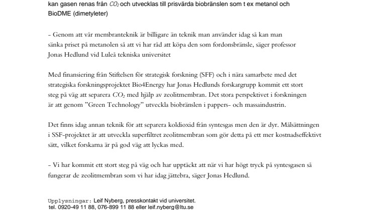 Ny teknik kan ge billigt biobränsle