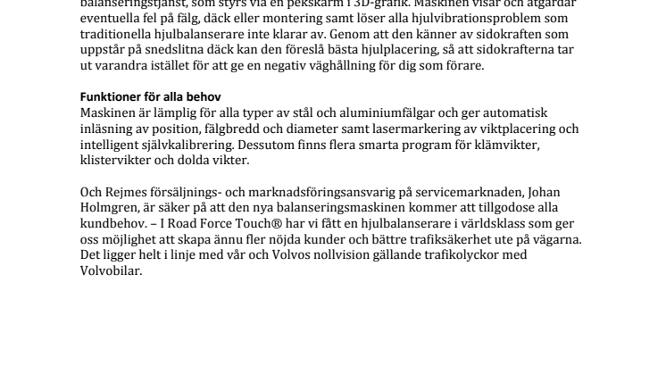 Halländskt däckhotell installerar ny balanseringsmaskin i världsklass 