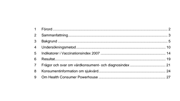 Vaccinationsindex 2007