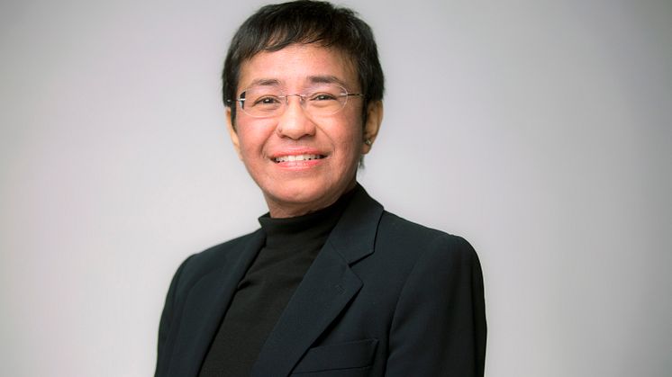 Maria Ressa, som tilldelas Nobels fredspris 2021, föreläser på Internetdagarna.