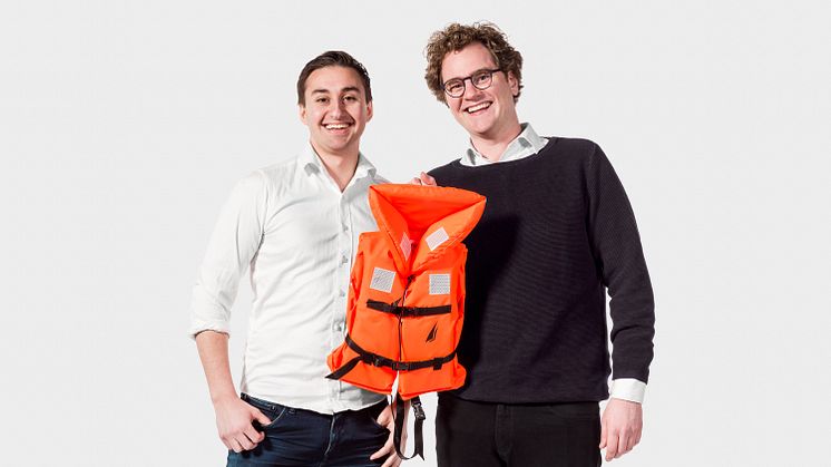 Robin Johansson och Victor Waldenström två från teamet bakom Zifra. Foto: Johanna Herbst