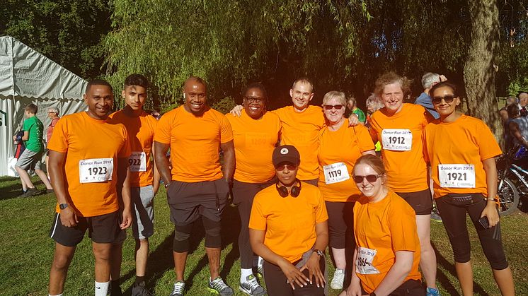 West Midlands Railway staff at the British Transplant Games Donor Run