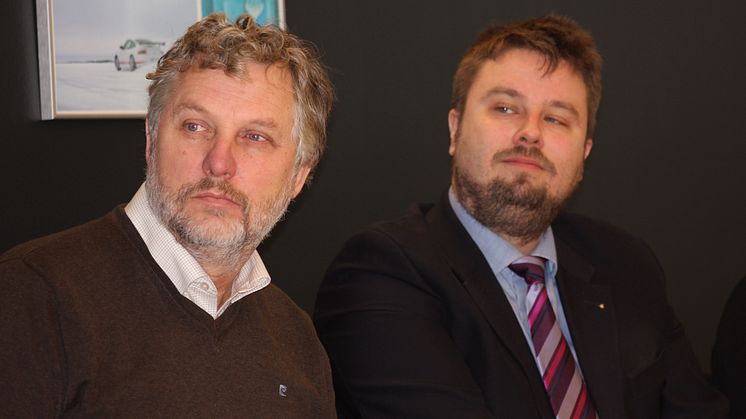 Peter Eriksson (MP) och Jonas Lundström, Northland Resources