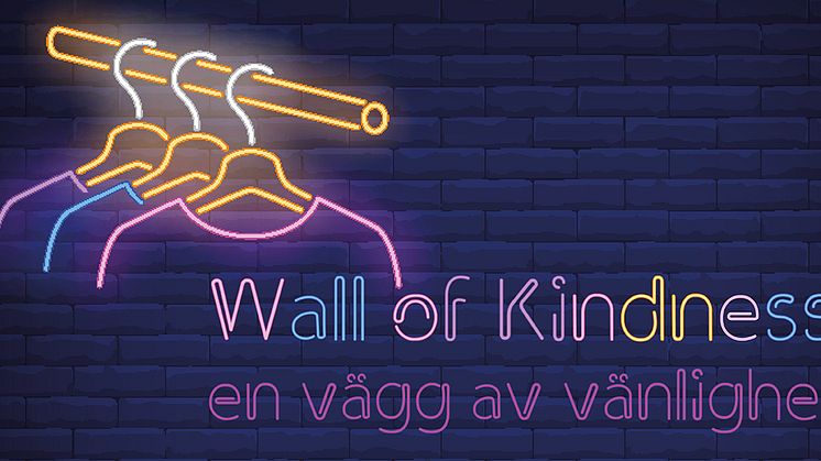 Wall of Kindness är på plats på Stora torg i Kristianstad 15-19 februari.