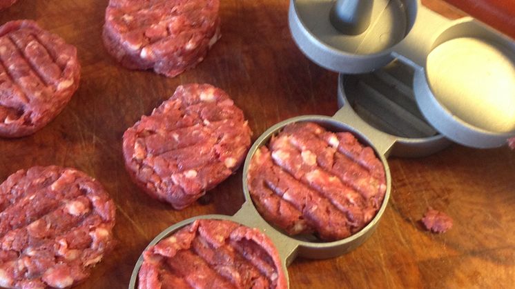 Hamburgerpress för 3-miniburgare miljöbild 1