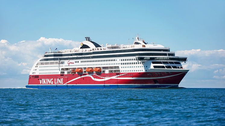 Viking Grace återvänder i trafik på linjen Stockholm-Mariehamn-Åbo. Foto: Jacob Saurén