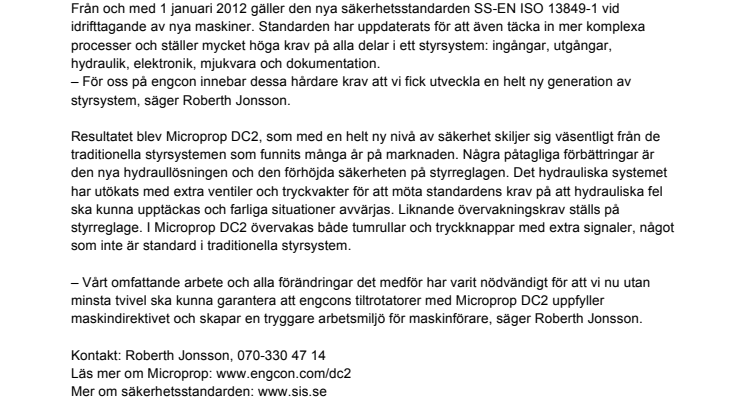 engcons nya styrsystem möter skärpta säkerhetskrav