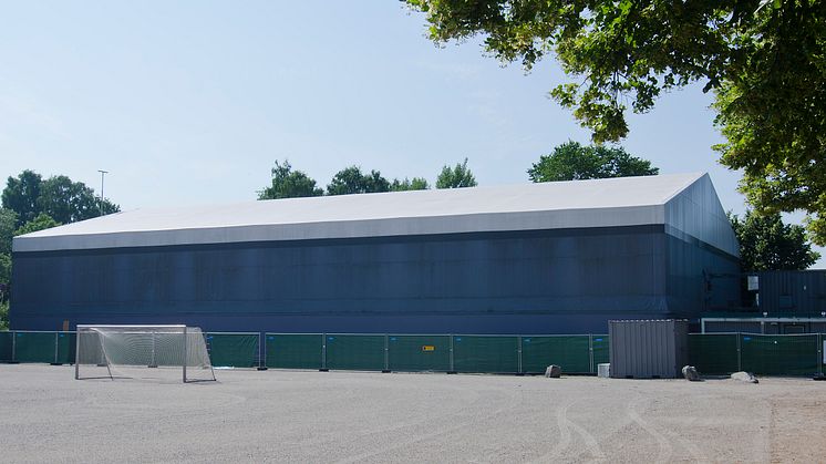 Premiär för återvinning av idrottshall