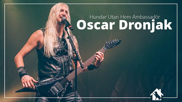Oscar Dronjak från HammerFall blir ny Hundar Utan Hem Ambassadör