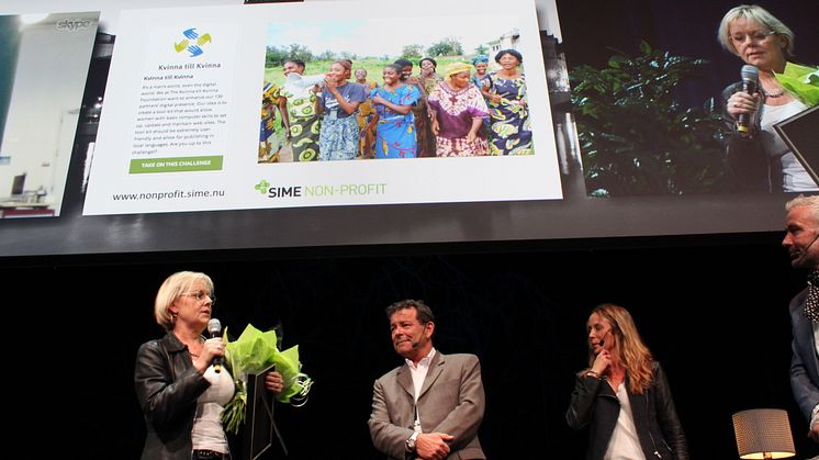 Kvinna till Kvinna får SIME Non-Profit Award! 