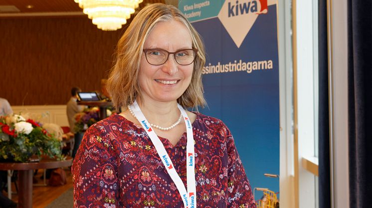 Christina Hillforth berättade om återvinning av lösningsmedel hos CirChem. Foto: Kjell-Arne Larsson