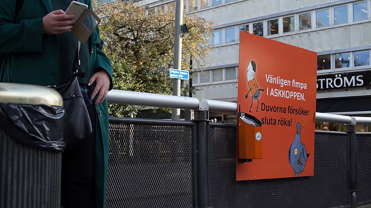 Trygg, vacker stads nudgingprojekt mot fimpar har vunnit Nudge Awards 2018 för mest effektiva nugde. Foto: John Areblad, Kanvassfilm