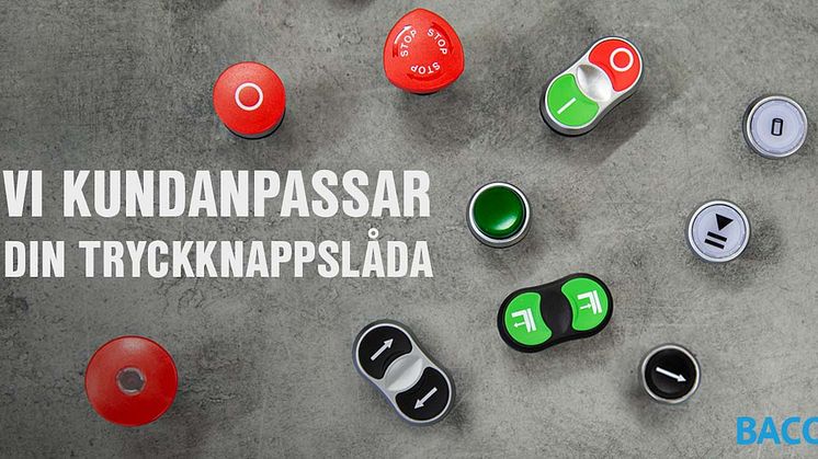 VI KUNDANPASSAR DIN TRYCKKNAPPSLÅDA
