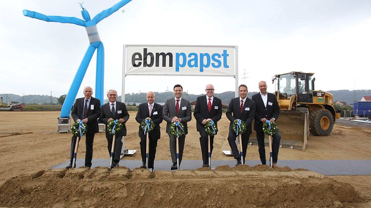ebm-papst investerar 14 miljoner € i ny fabriksbyggnad vid sin anläggning i Landshut