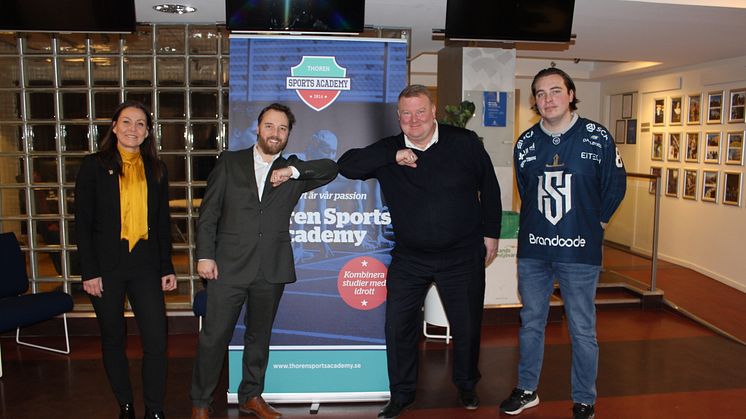 Thoren Business School Sundsvall och Sundsvall Hockey har kommit överens om ett fortsatt samarbete kring hockeygymnasiet.