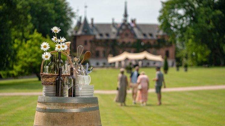 Under två dagar fyller Skåne Food Fest Sofieros sensommarvackra slottspark med frestande dofter och smaker. Foto: Sara Vaughn