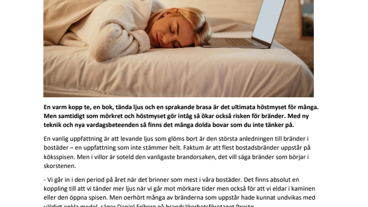 De dolda brandriskerna i hemmet