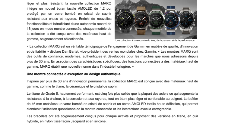 Press Release CHF MARQ 2