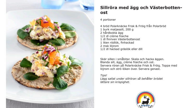 Sillröra med ägg och Västerbottenost