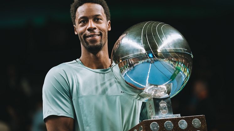 Magnifika Monfils vinner sin andra titel i Stockholm - efter 12 år. Foto: Alexander Scheuber