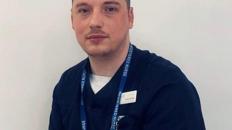 Craig Priestley, who has received the Chief Nursing Officer Silver Award.