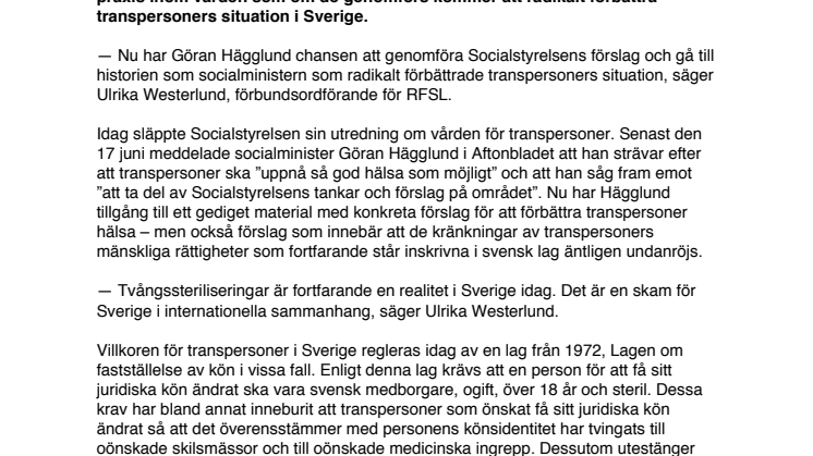 Nu har du chansen, Göran Hägglund!