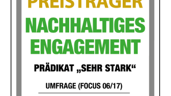 Für nachhaltiges Engagement ausgezeichnet 