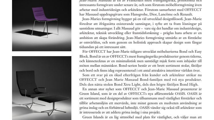 OFFECCT fördjupar samarbetet med Jean-Marie Massaud