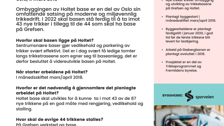 Fremtidens byreise  til Holtet - buss for trikk på Ekebergbanen i påsken