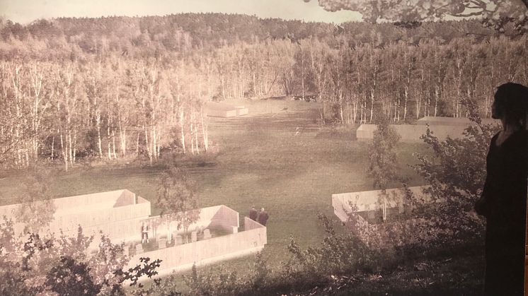 Öarna, gestaltning Järva begravningsplats