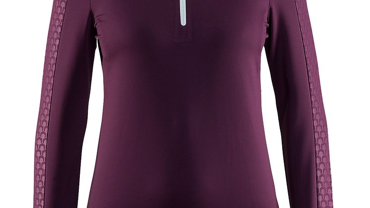 Lager två är ett värmande lager. Facile embossed halfzip för dam - finns i fler färgställningar.