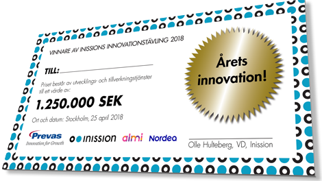 Årets innovation - Inission innovation award 2019