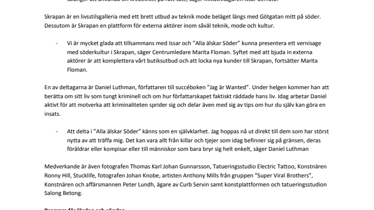 Gatukultur i Skrapan
