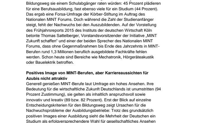 Berufliche Bildung: Ein deutsches Erfolgsmodell in Gefahr?
