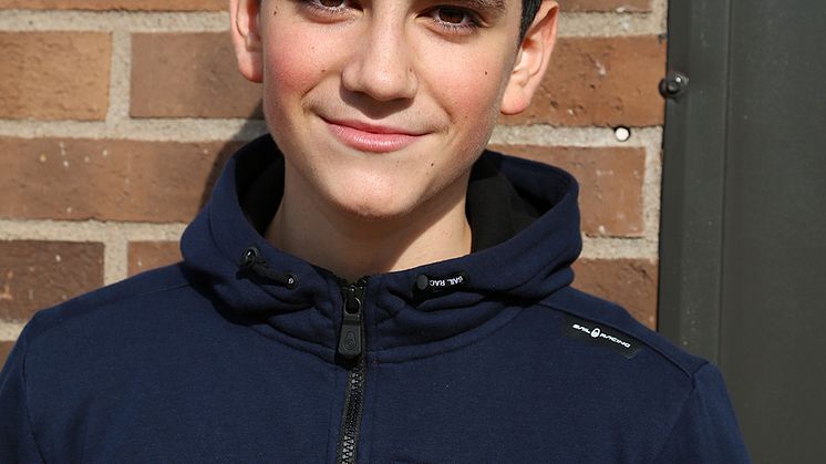Jocke Prieto, elev i team 9 på Erlaskolan Södra