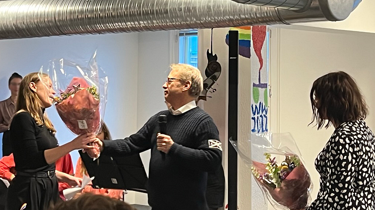 Samordnare Anna Hildesson, nämndordförande Björn Jedvert och projektledare Tanja Ramic från förvaltningen för demokrati och medborgarservice, Göteborgs Stad. Foto: Marigona Marniku