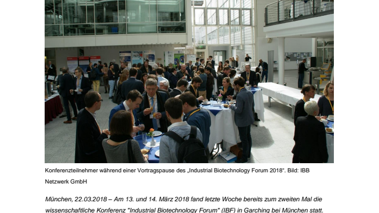 Industrial Biotechnology Forum 2018